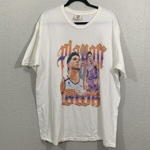 Comfort Colors Devin Booker Phoenix Suns Playoff Book Screen Print Tee size XL